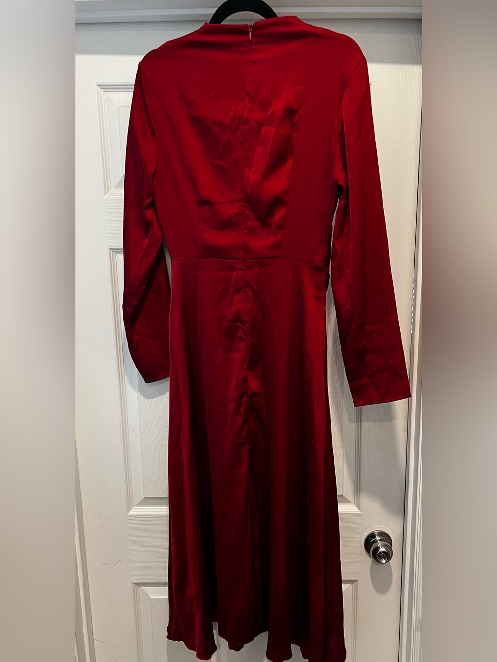SHEIN Deep Red Long Sleeve Dress - Picture 4 of 6